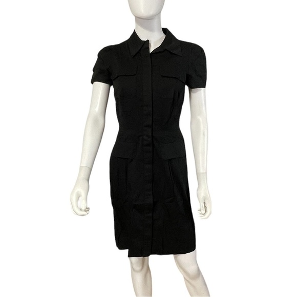 ABS by Allen Schwartz Black Button Dress Size 4 - Picture 10 of 10